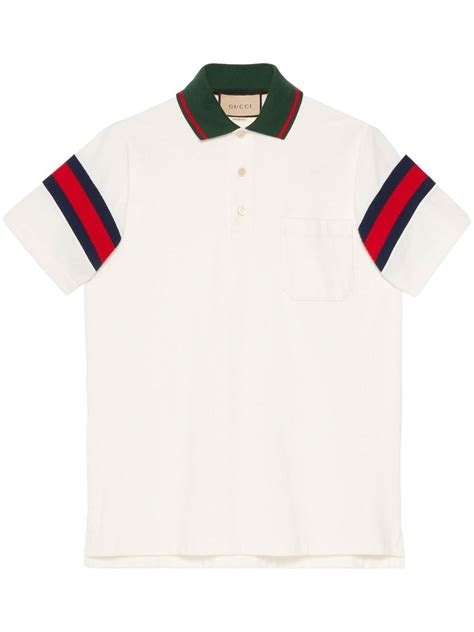 gucci stripe polo replica|gucci jersey t shirt.